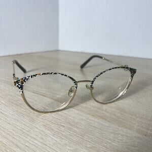 Sonia Rykiel SR7371 C02 Camo Gold Eyeglasses Frames Only 51-18-140